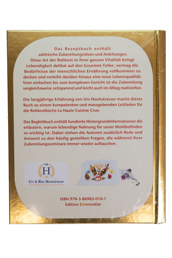 Buch Rohkost vom Feinsten von Urs und Rita Hochstrasser, Beschrieb Rezeptbuch